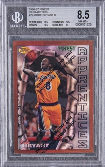 1996-97 Finest Refractors #74 Kobe Bryant Rookie Card – BGS NM-MT+ 8.5